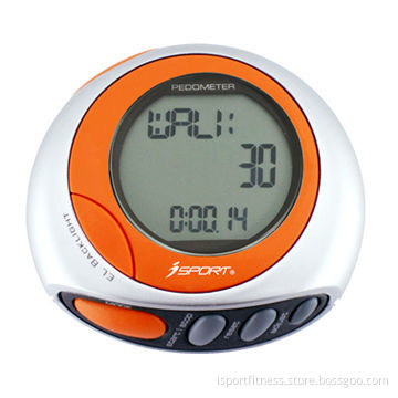Round-shaped pedometer
